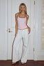Angelo Scoop Tank - Pink / Chocolate