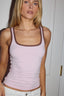 Angelo Scoop Tank - Pink / Chocolate