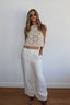 Alex Linen Pants - White