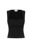 Kody Square Neck Top - Black