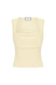 Kody Square Neck Top - Lemon