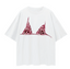 Burgundy Bralette Oversize Tee