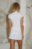 Vieno Fitted Mini Skort - White